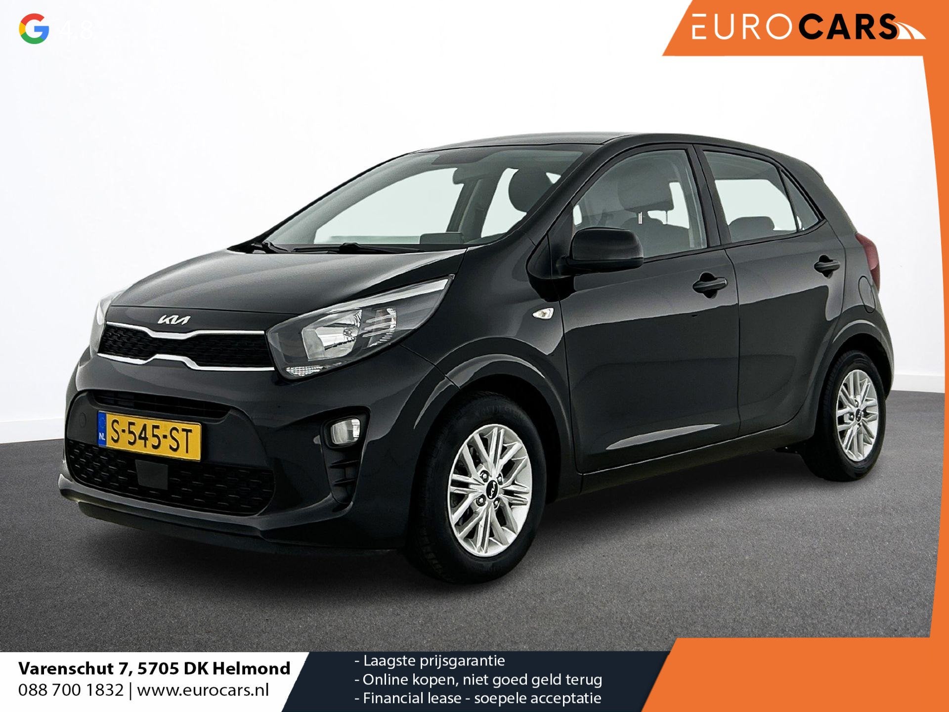 Kia Picanto 1.0 DPi DynamicLine Automaat Navigatie Apple Car, 877 kg, Stof, Gebruikt, 4 stoelen
