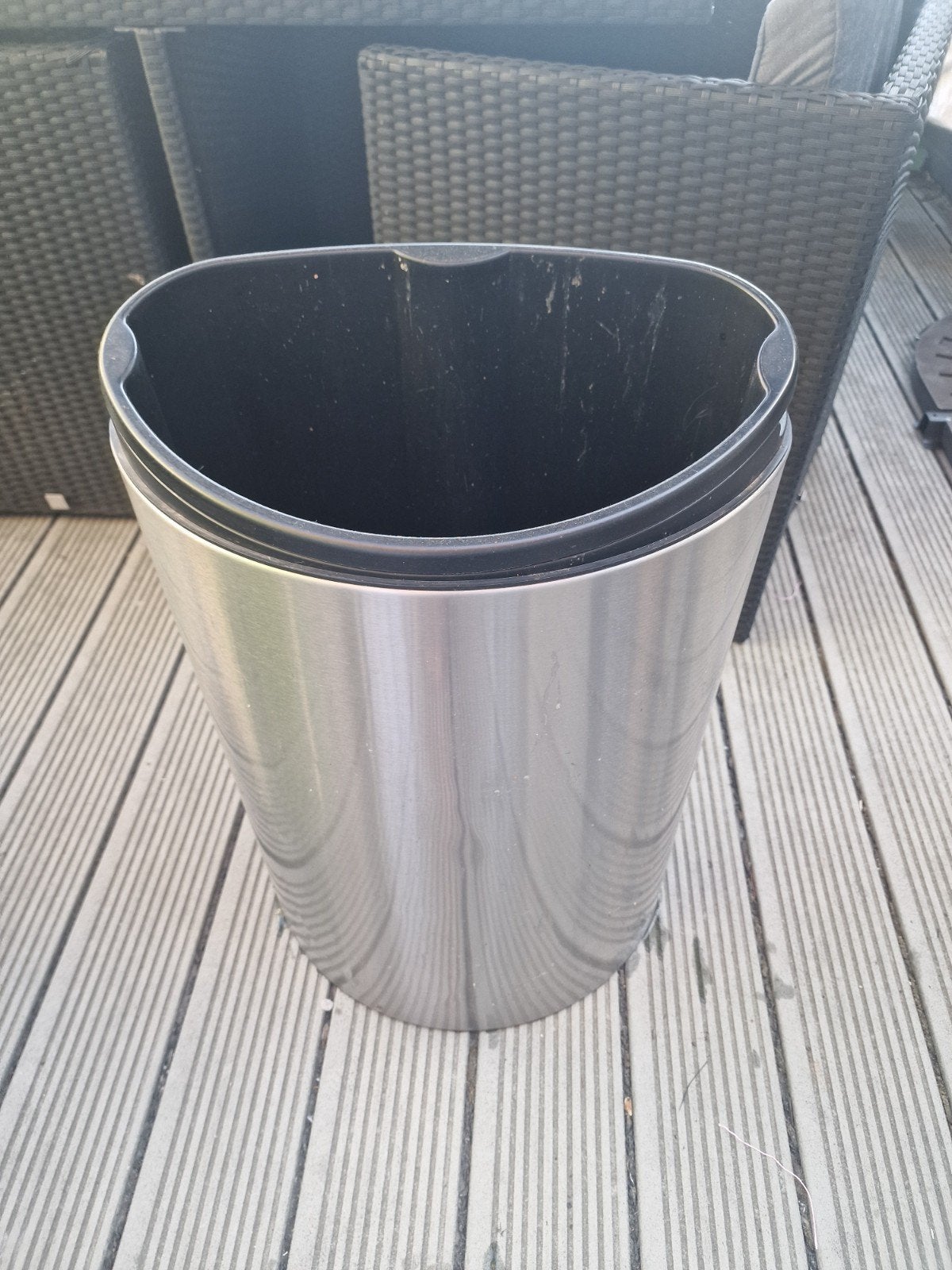 Brabantia prullenbak met uitneembare binnenemmer, Ophalen, Gebruikt, Rvs