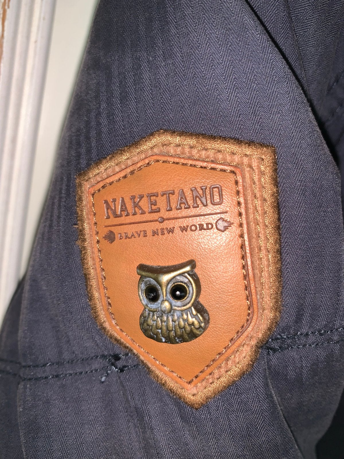 Naketano winterjas donkerblauw, maat L, Ophalen of Verzenden, Zo goed als nieuw, Maat 42/44 (L), Blauw