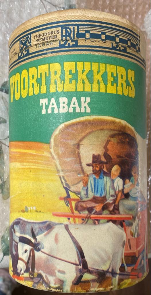 Zeldzame Voortrekker tabak kartonnen bus Theodorus Niemeijer, Ophalen of Verzenden, Gebruikt