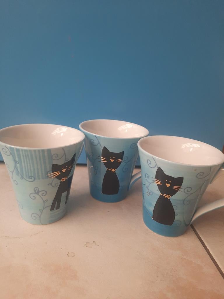 3 mokken van Cha Cult, Antiek en Kunst, Ophalen