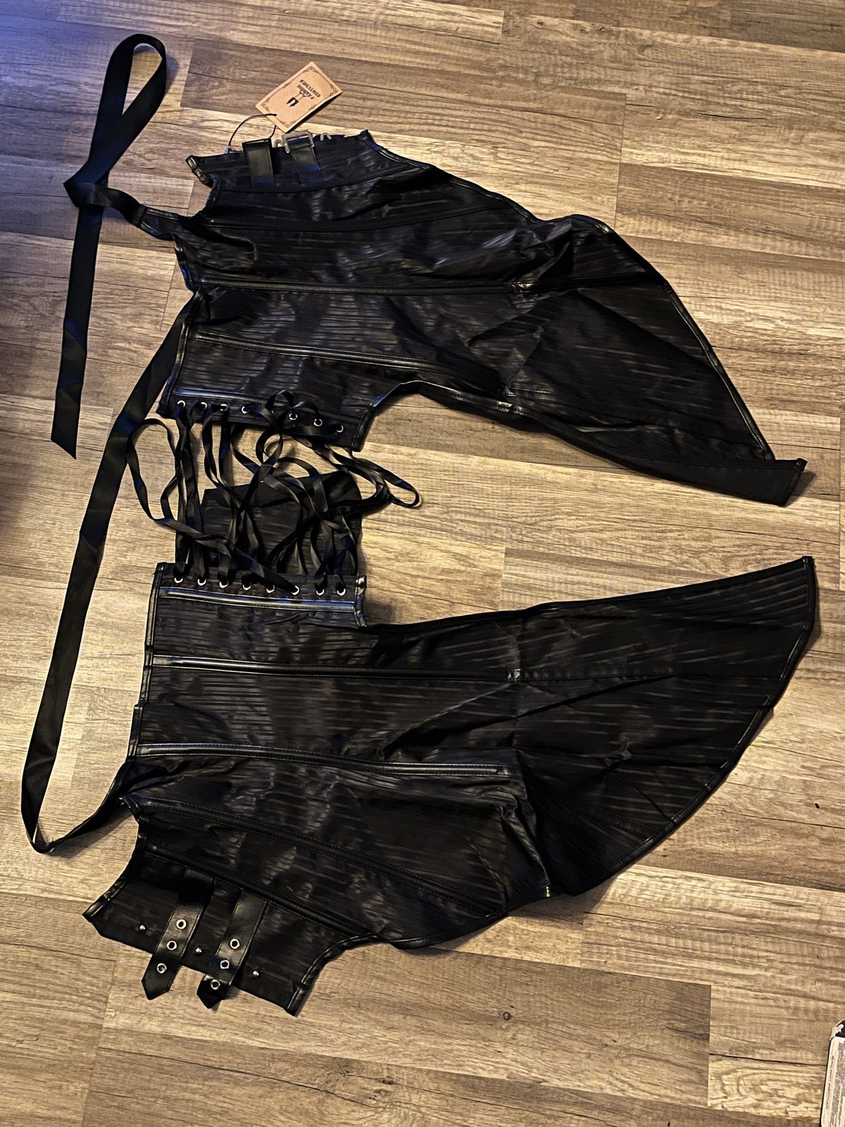 Zwart Gothic Korset met Vleugels - Nieuw maat l, Ophalen of Verzenden, Nieuw