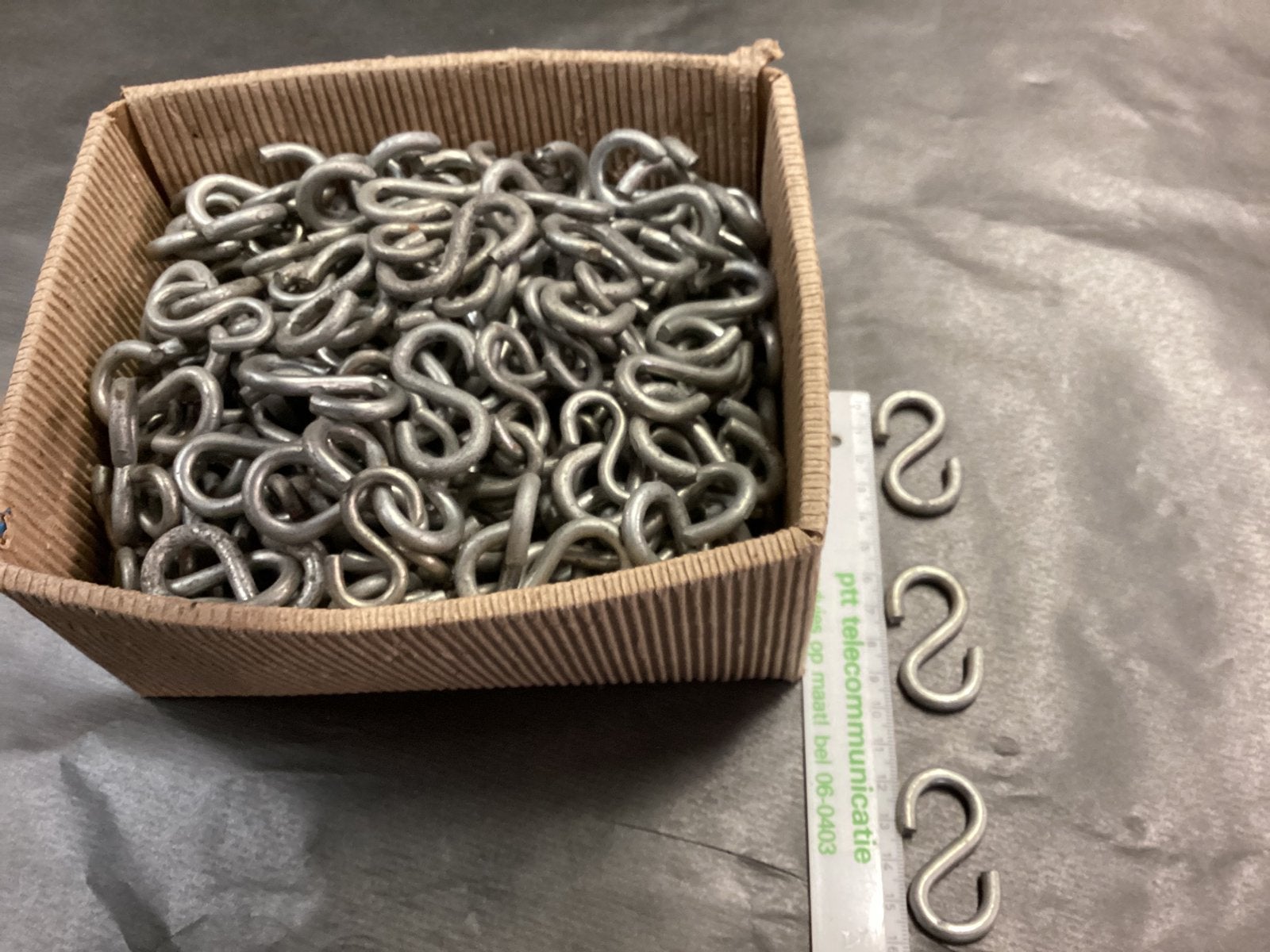 360 S haken, gegalvaniseerd, Doe-het-zelf en Verbouw, IJzerwaren en Bevestigingsmiddelen, Ophalen, 250 mm of meer