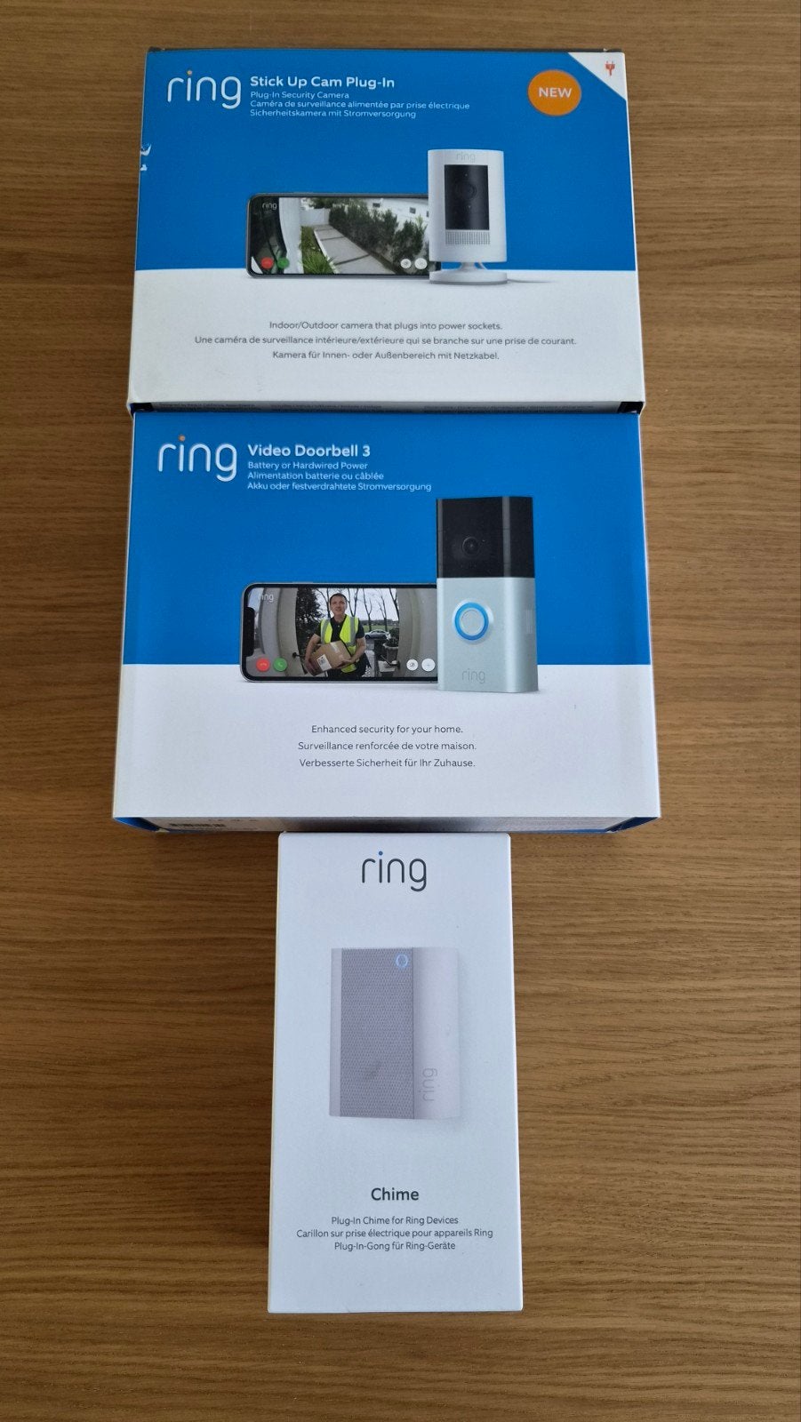 Ring Complete Set: Deurbel, Chime & Camera, Ophalen of Verzenden, Zo goed als nieuw, Buitencamera