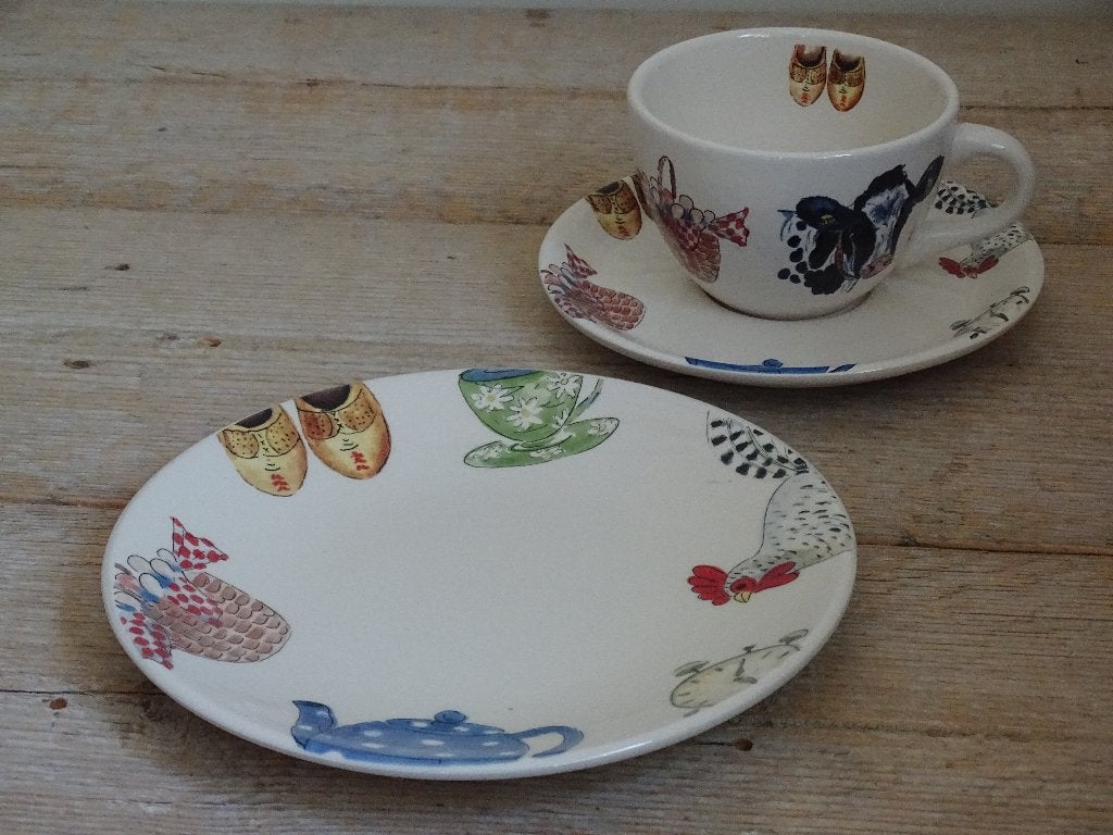 Servies, Alie Kruse-Kolk, LANDLEVEN, zo goed als nieuw