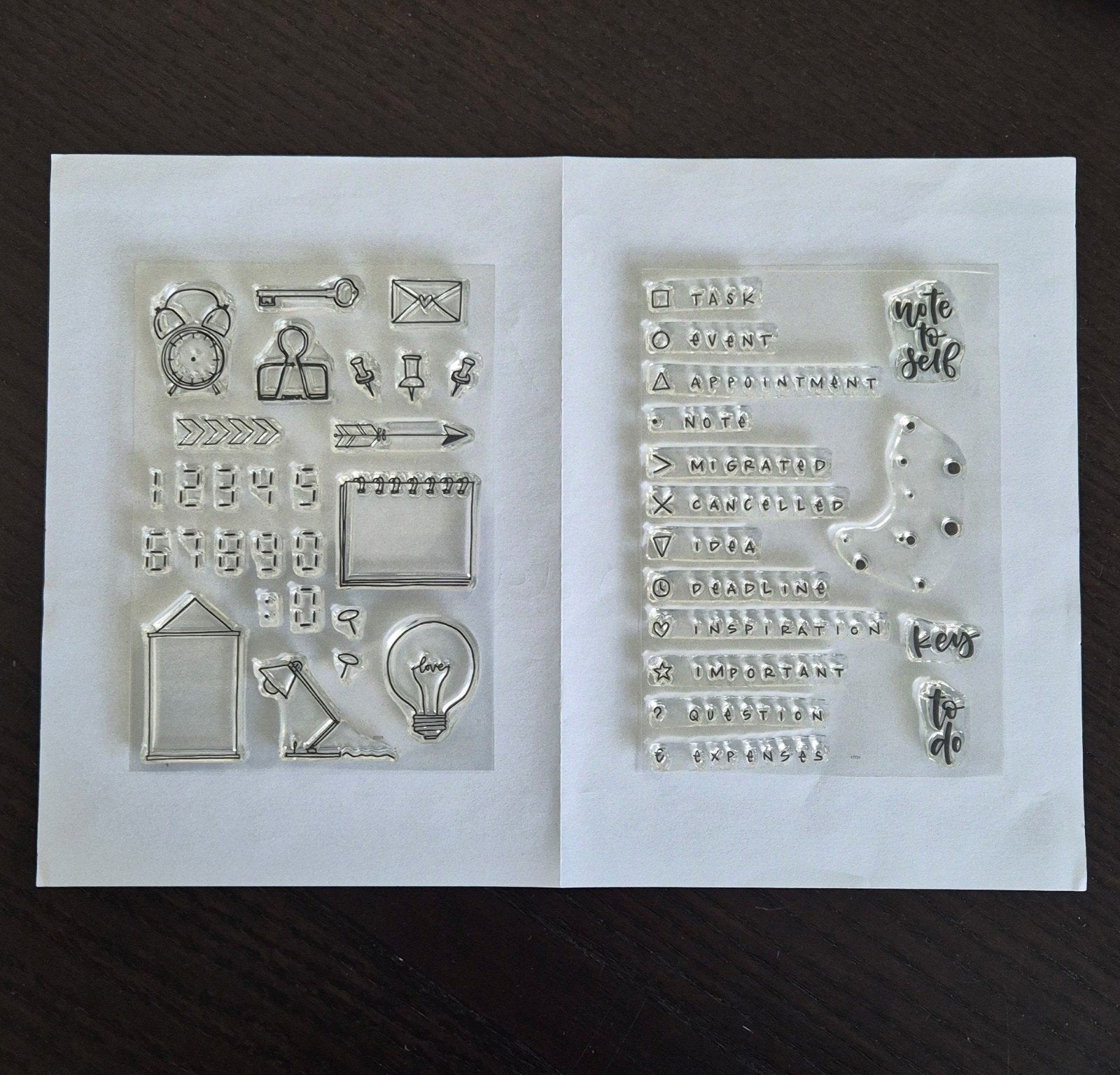 Clear stamps agenda items, Ophalen of Verzenden, Zo goed als nieuw, Clearstamp