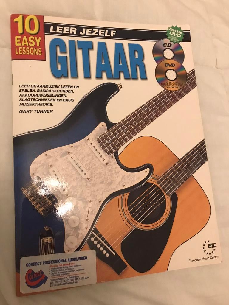 Leer jezelf gitaar spelen, Muziek en Instrumenten, Bladmuziek, Ophalen of Verzenden, Zo goed als nieuw
