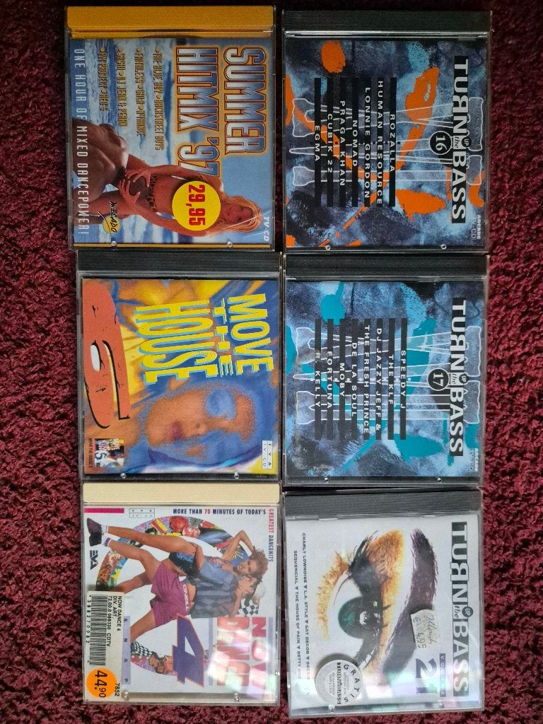 Turn up the base etc 6 cd's, Cd's en Dvd's, Ophalen of Verzenden, Zo goed als nieuw, Dance Populair