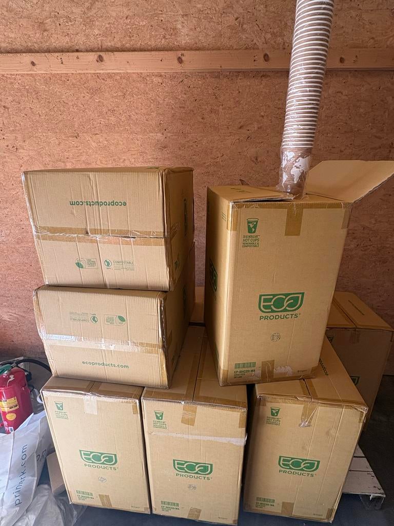 10 dozen 20 oz kartonnen koffiebekers, Ophalen of Verzenden, Nieuw, Overige stijlen, Kop(pen) en/of Schotel(s)