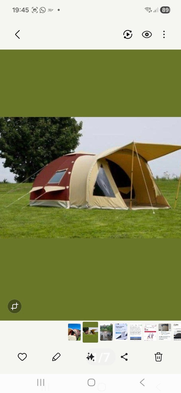 Karsten  tent 3.50x3.50, Ophalen of Verzenden, Gebruikt