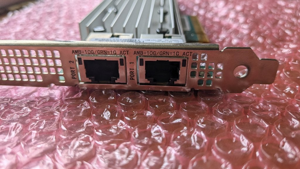 HPE 521T dual port 10Gb RJ45 Ethernet, Ophalen of Verzenden, Zo goed als nieuw, Intern