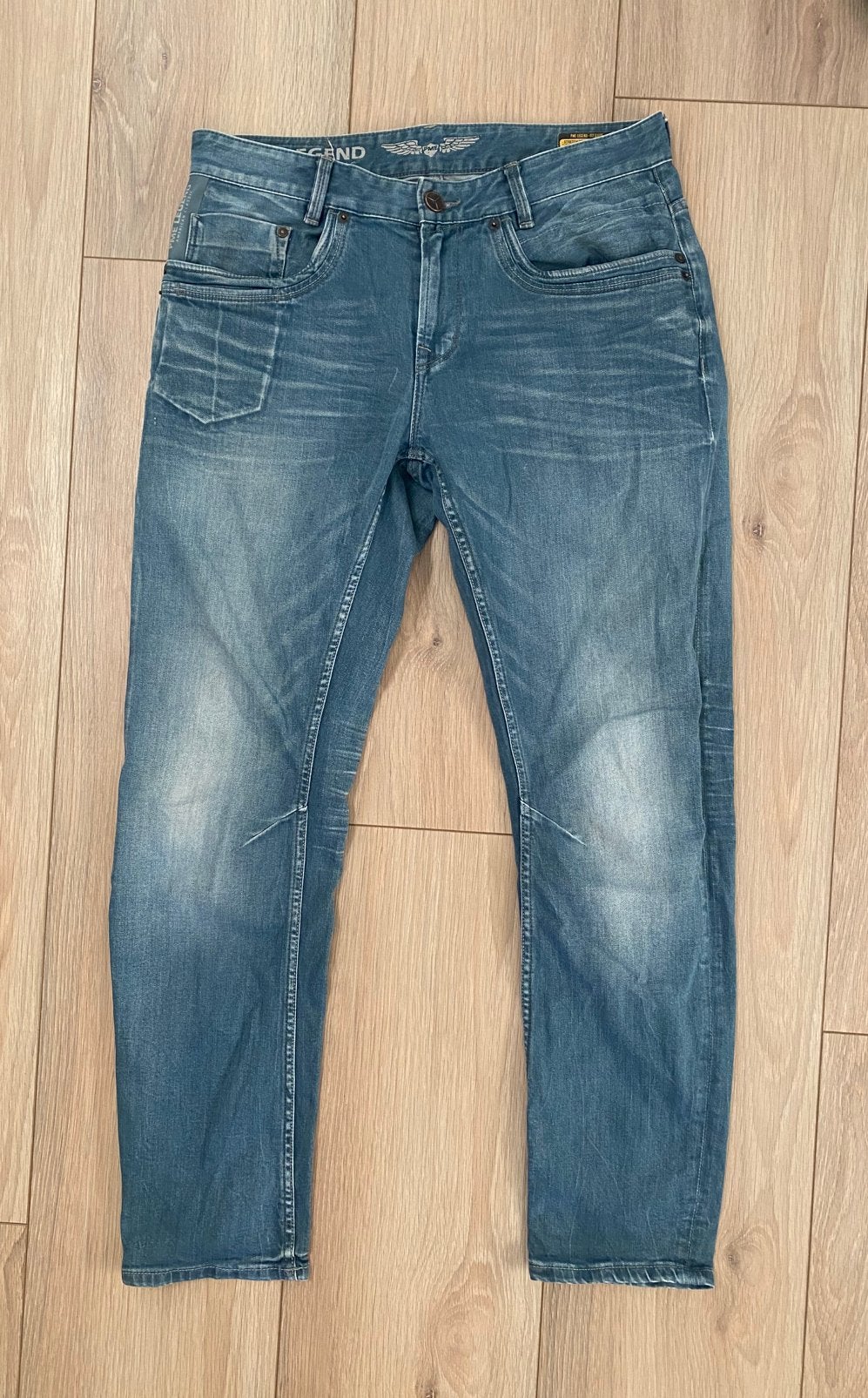 Heren spijkerbroek, Ophalen of Verzenden, Zo goed als nieuw, Blauw, W33 - W34 (confectie 48/50)