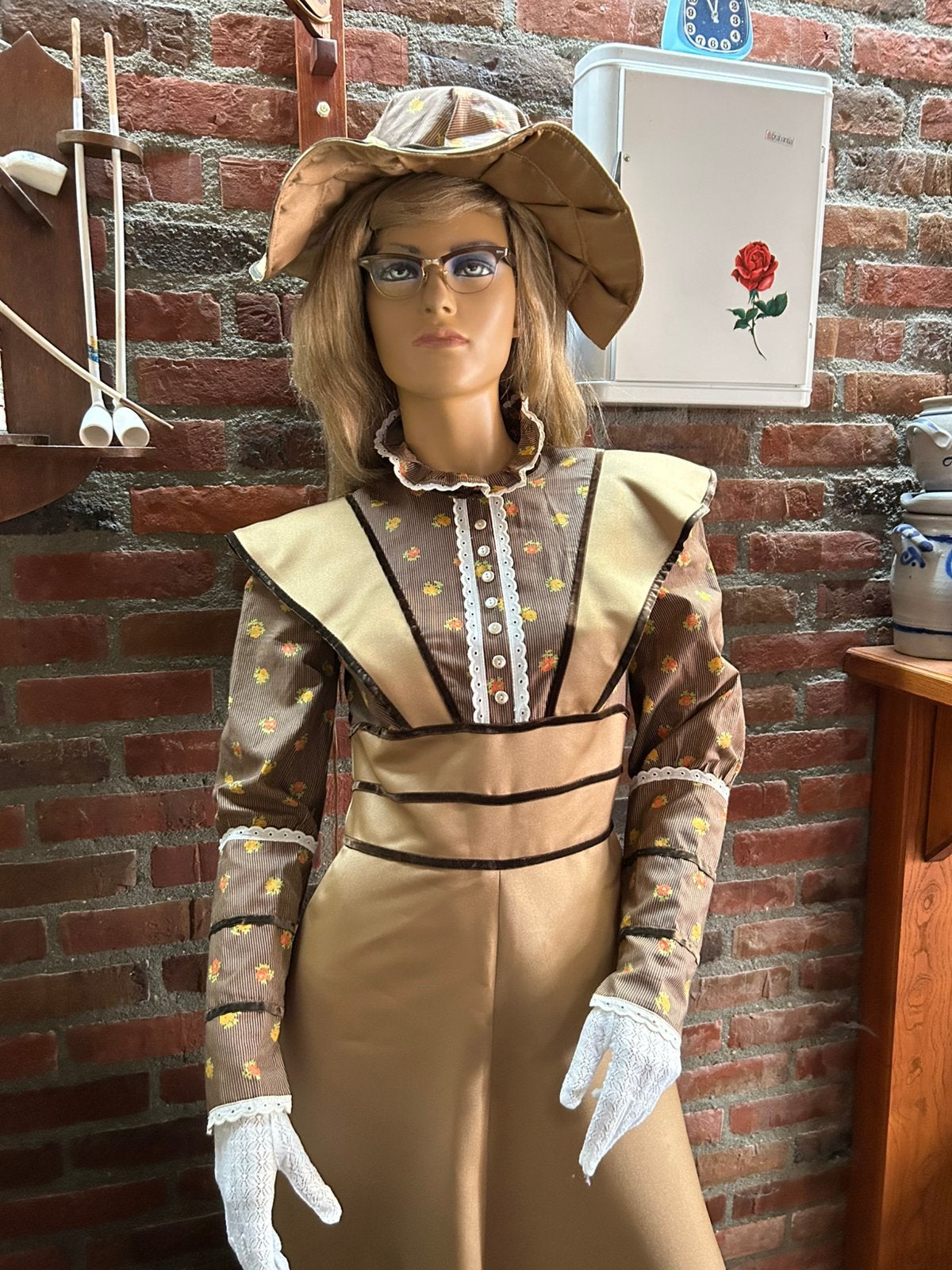 Retro Vintage Trouwjurk Jaren '70 - Maat 36, Kleding | Dames, Trouwkleding en Trouwaccessoires, Ophalen of Verzenden, Gedragen