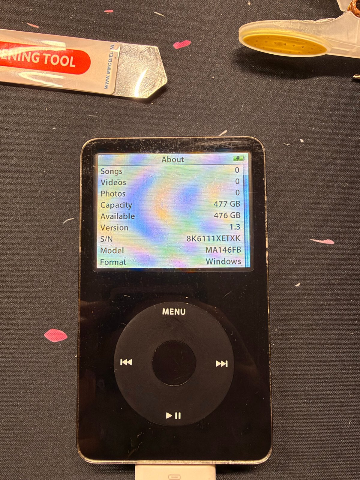 Apple iPod Classic 5 512GB SD card 3000mah, 40 GB en meer, Classic, Zwart, Ophalen of Verzenden