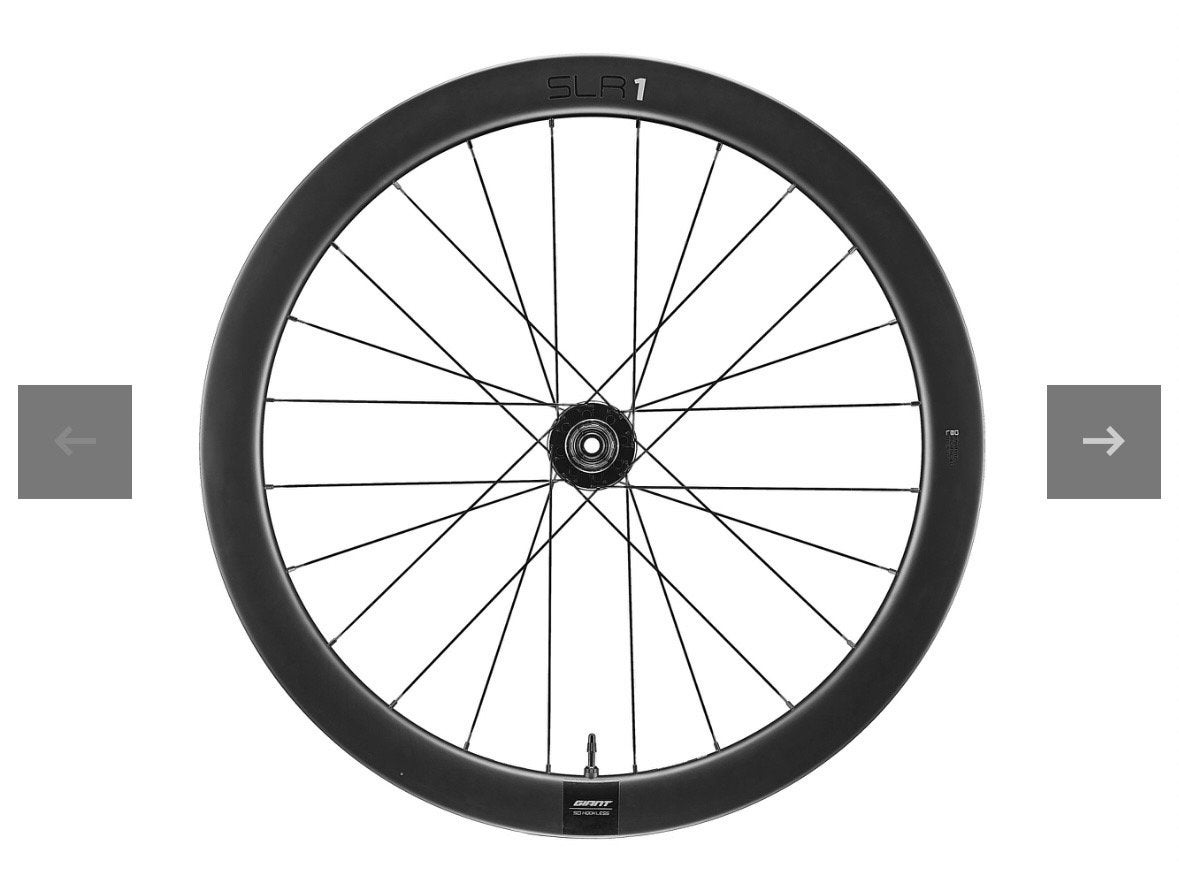 Giant SLR 1 Wiel set  - Carbon Racefiets Wiel, Fietsen en Brommers, Wiel, Gebruikt, Ophalen of Verzenden, Racefiets