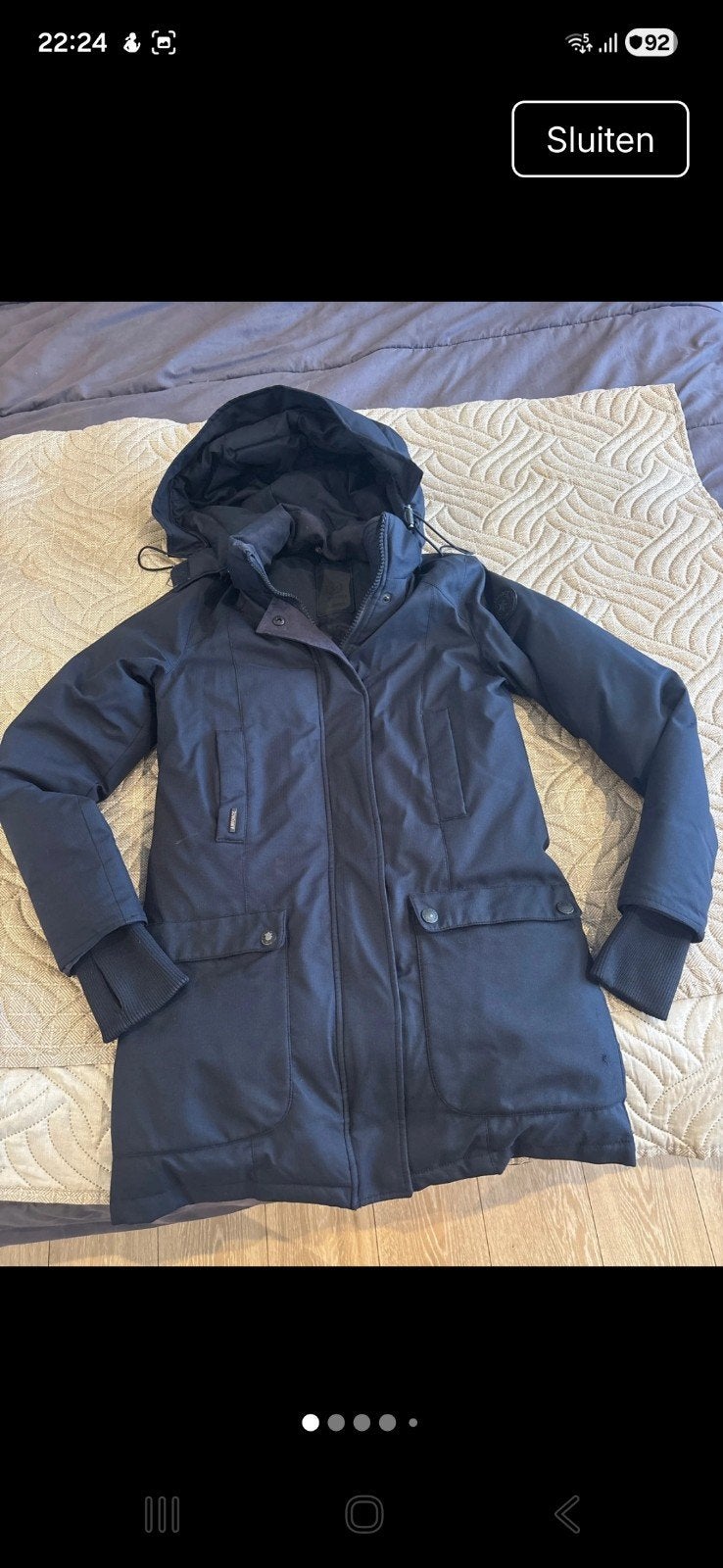 Airforce jas maat XS - met klein foutje, lage prijs!, Airforce, Zwart, Ophalen of Verzenden, Maat 34 (XS) of kleiner