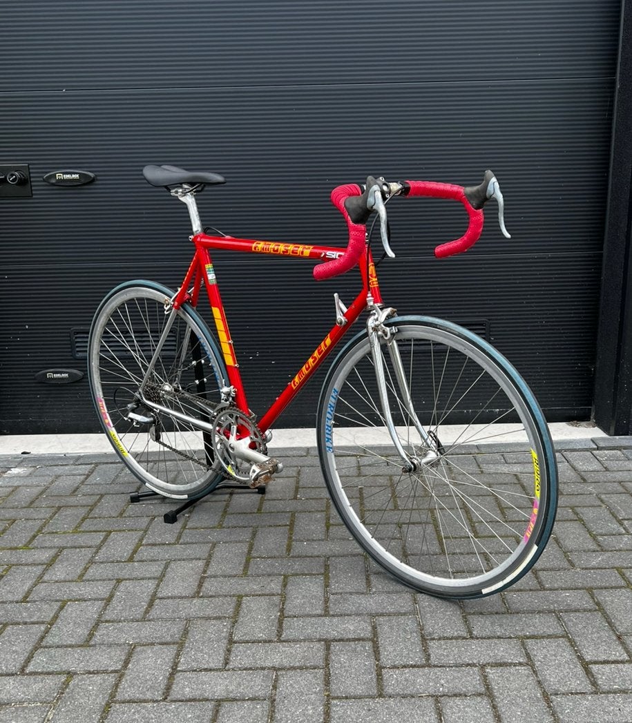 SUPER GAVE F. MOSER! Rood topstaat chroom racefiets vintage, Overige merken, 28 inch, Velgrem, Ophalen of Verzenden