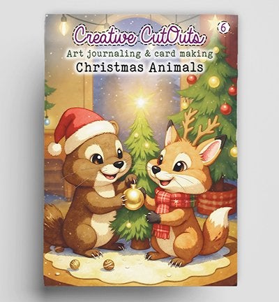 Creatief Art Creatieve CutOuts boek Christmas Animals 6, Kerst, ., Overige typen, Nieuw