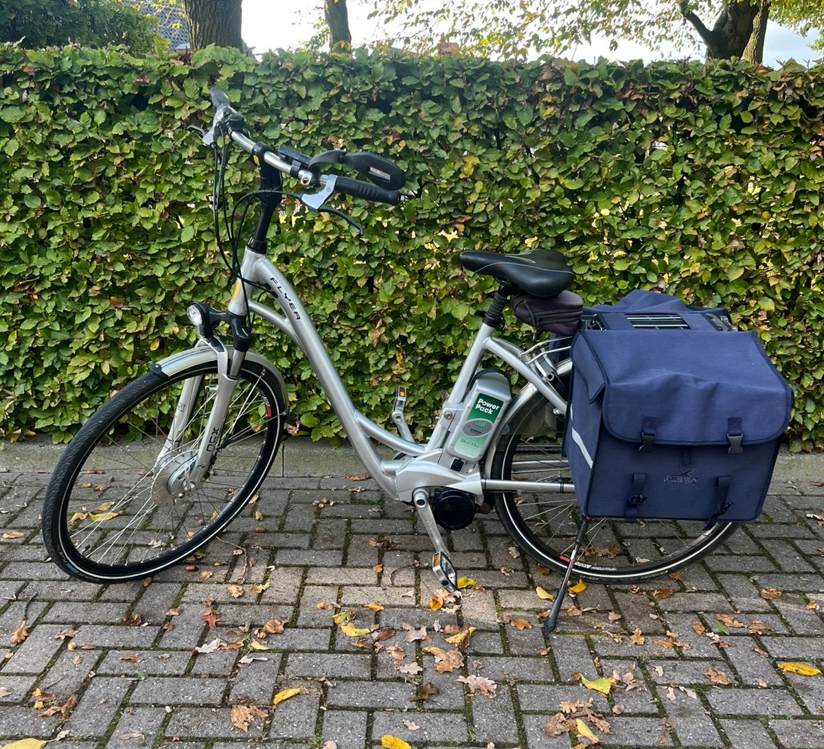 Flyer Elektrische fiets Middenmotor 28 inch Framemaat 53 cm, Gebruikt, 51 tot 55 cm, 30 tot 50 km per accu, Ophalen