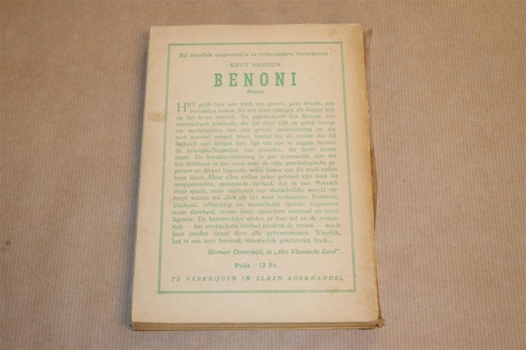 Rosa — Roman — Hamsun [1943], Boeken, Literatuur, Ophalen of Verzenden, Gelezen