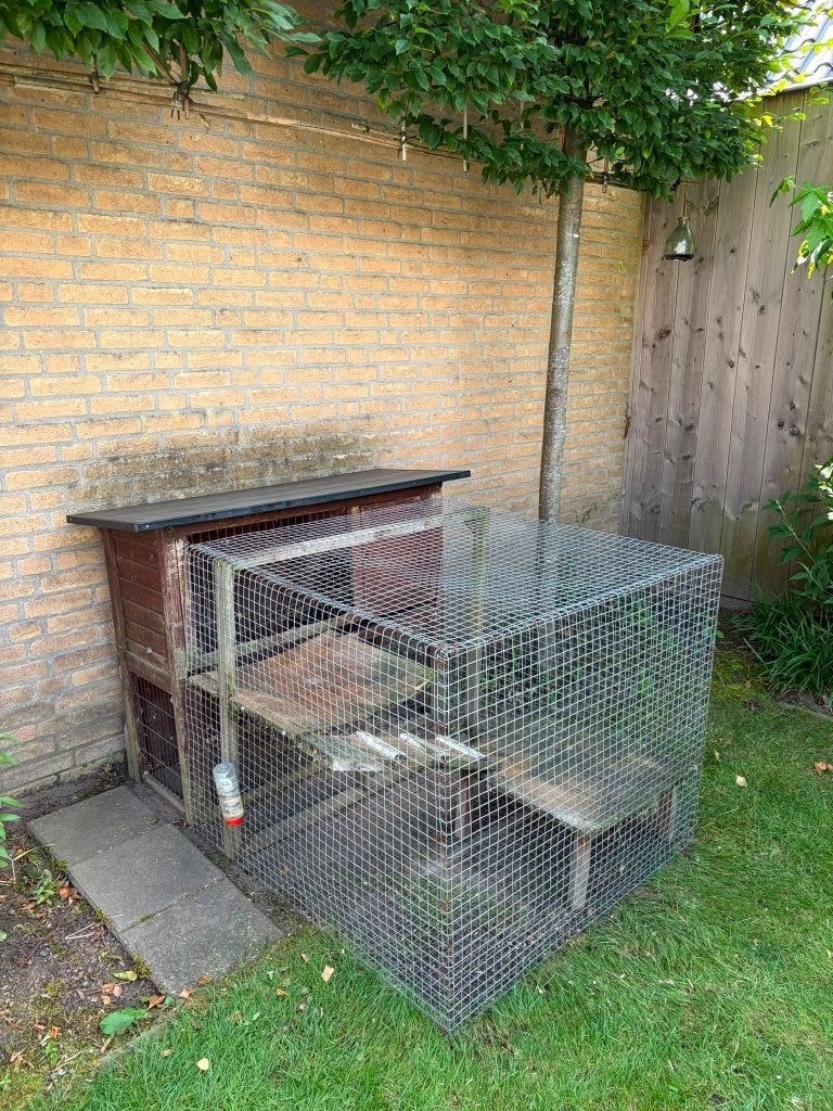 Konijnenhok + ren, Dieren en Toebehoren, Ophalen, Gebruikt, 90 cm of meer, Konijn