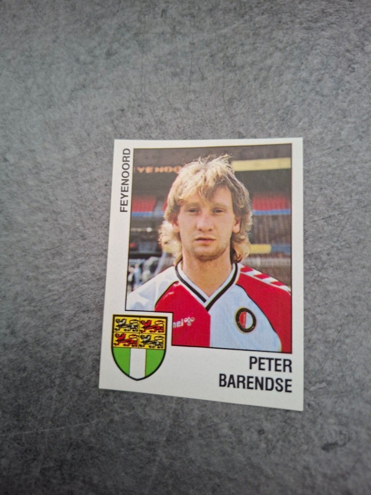 Panini sticker Voetbal 89. Peter Barendse Feyenoord., Ophalen of Verzenden, Zo goed als nieuw, Sticker