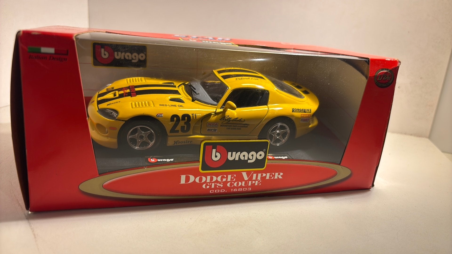 Dodge viper gts coupe #23 Bburago 1.24, Hobby en Vrije tijd, Ophalen of Verzenden, Bburago, A, A