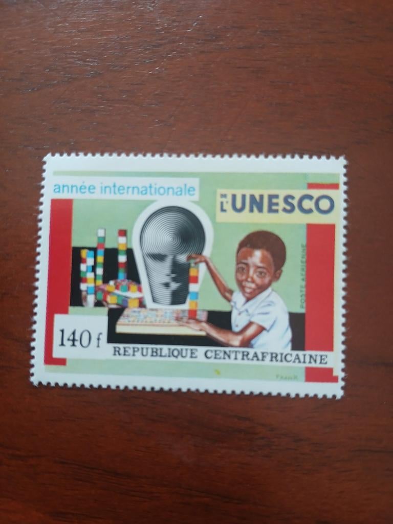 Centraal-Afrikaanse Republiek 1966 UNESCO ongebruikt, Postzegels en Munten, Postzegels | Afrika, Postfris, Overige landen, Ophalen of Verzenden