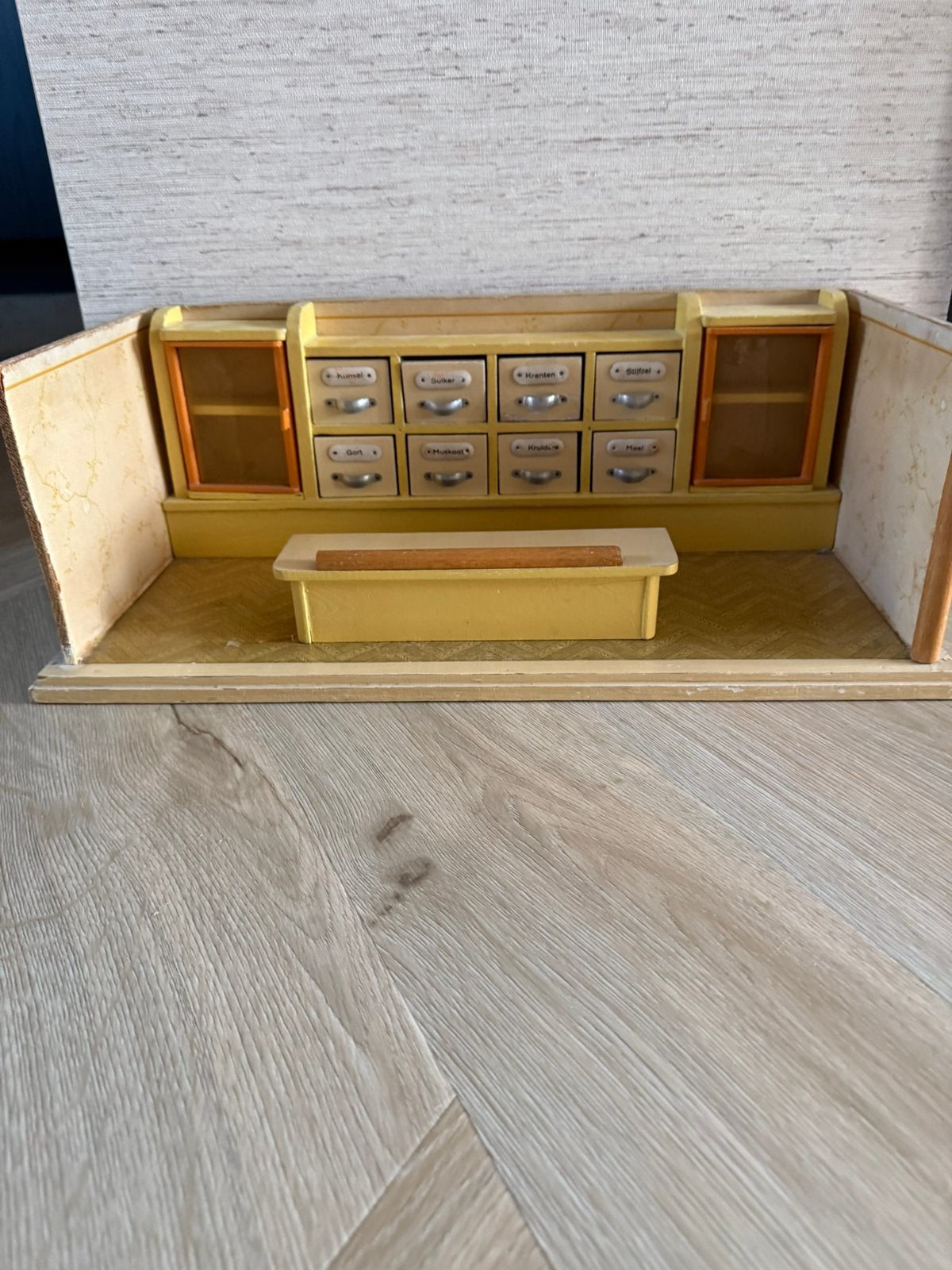 Vintage Duits houten speelgoedwinkeltje jaren vijftig, Ophalen of Verzenden
