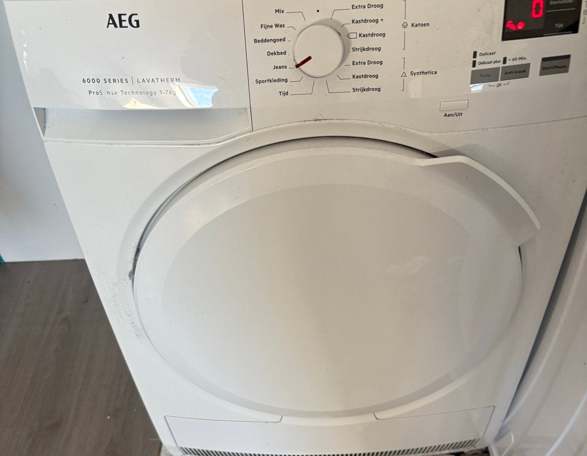 AEG 6000 Series Lavatherm ProSense 7kg Condensdroger, 6 tot 8 kg, Gebruikt, Ophalen of Verzenden, Voorlader