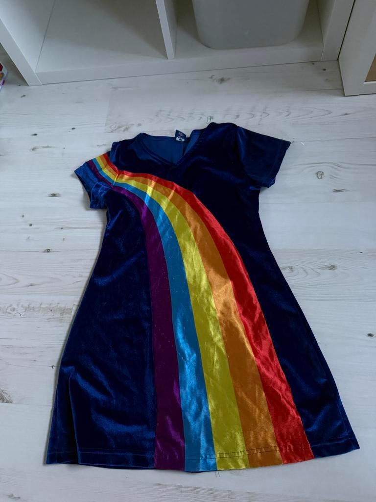 K3 Jurk met regenboog - Maat 134, Ophalen of Verzenden, Zo goed als nieuw, Meisje, Jurk of Rok