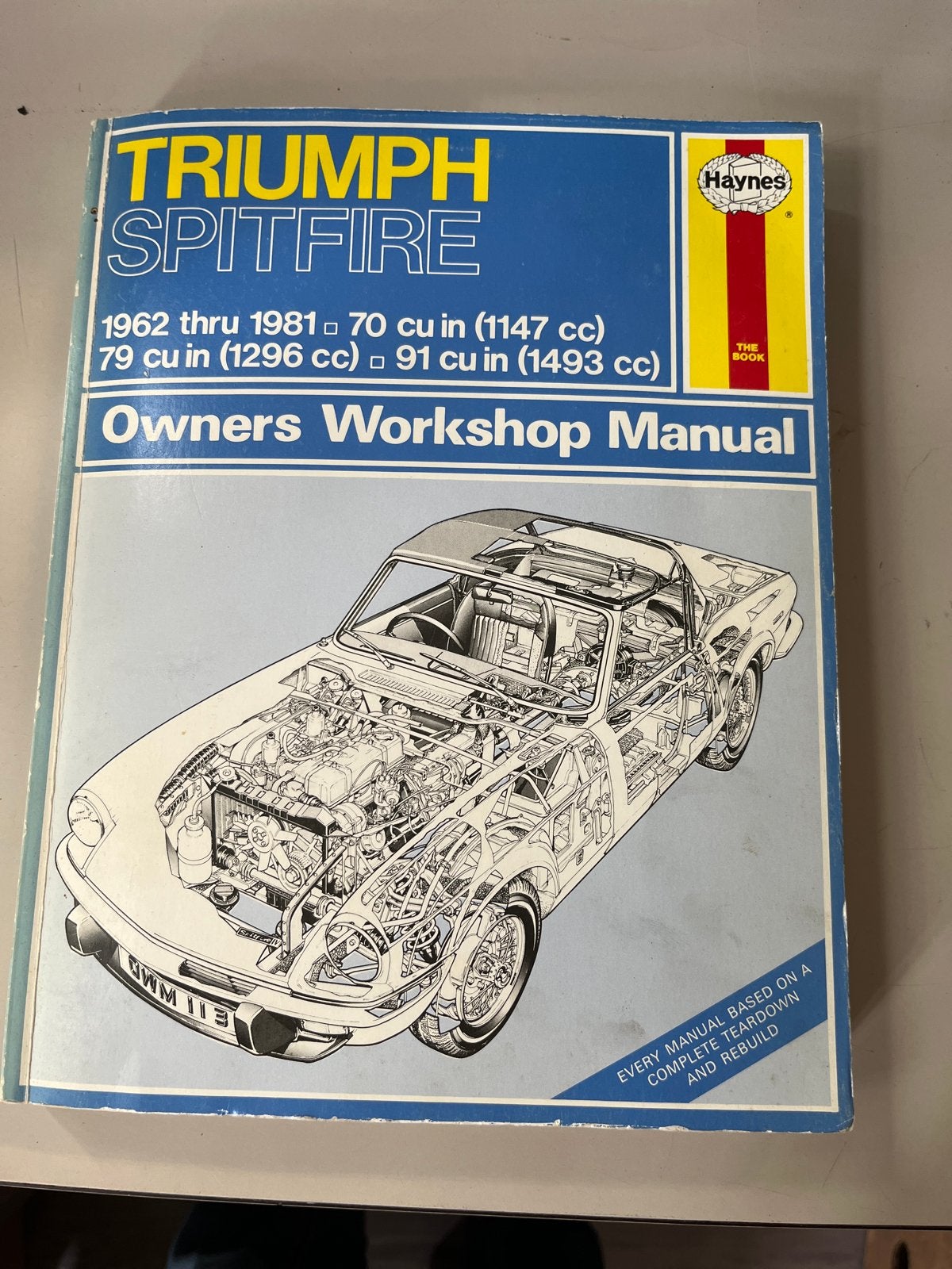 Haynes Werkplaatshandboek Triumph Spitfire (1962-1981), Ophalen of Verzenden
