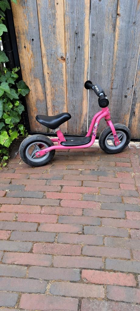 Puky loopfiets roze - verstelbaar - 0-4 jaar, Ophalen of Verzenden, Gebruikt, Loopfiets