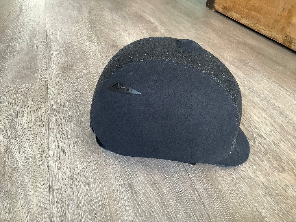 Paardrijhelm/cap maat 52/54, Dieren en Toebehoren, Overige merken, Ophalen of Verzenden, Zo goed als nieuw, Zwart