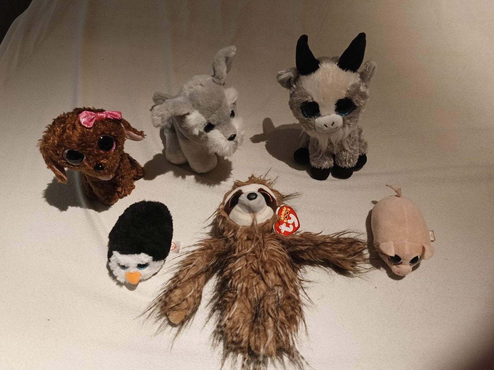 Originele TY knuffels te koop, Grijs, Zo goed als nieuw, Middelgroot (20 tot 80 cm), Met label