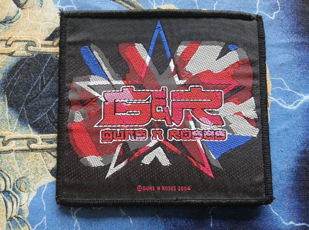 Guns N' Roses  vintage 2004 Union Jack patch 84, Ophalen of Verzenden, Nieuw, Kleding