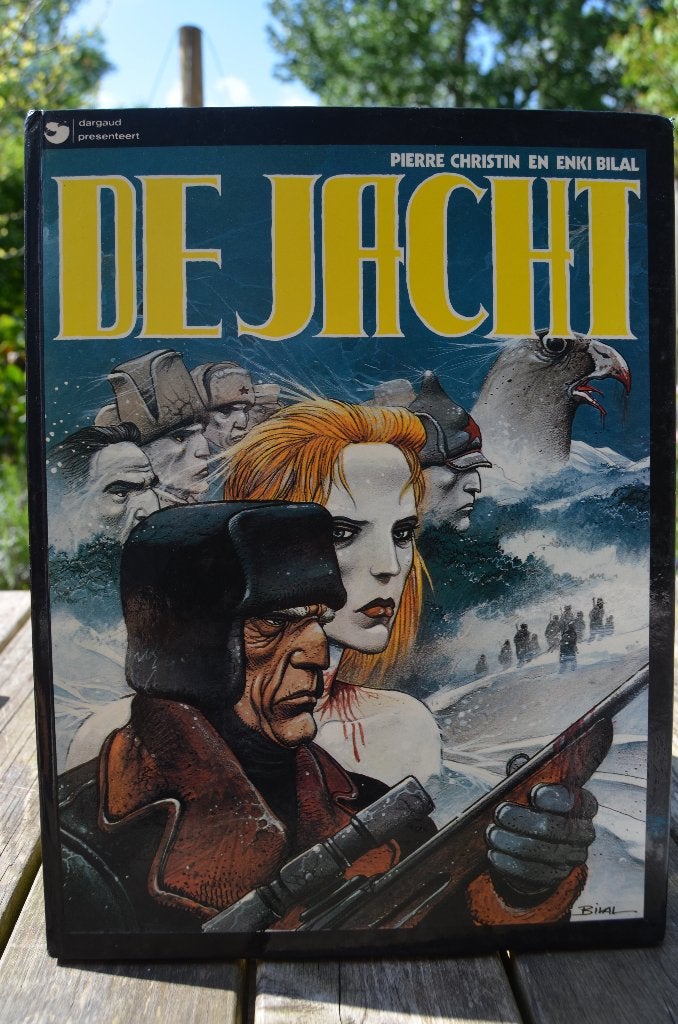 Enki Bilal Pierre Christin - De Jacht 1983, Boeken, Stripboeken, Gelezen, Enki Bilal, Eén stripboek, Ophalen of Verzenden