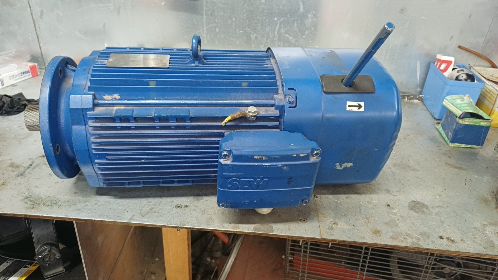 5,5 sew electro motor, Doe-het-zelf en Verbouw, Motoren, Zo goed als nieuw, Elektromotor, 1800 rpm of meer, Ophalen of Verzenden