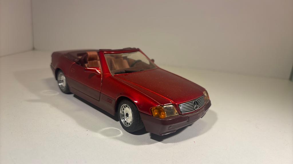 Mercedes benz 500 sl majorette 1.24, Overige merken, Ophalen of Verzenden, A, A