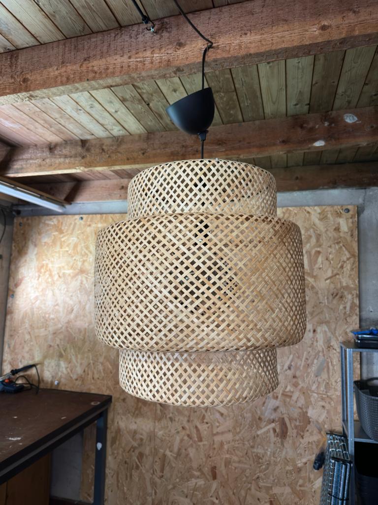 IKEA SINNERLIG - Bamboe hanglamp, Huis en Inrichting, Ophalen, Zo goed als nieuw, Overige materialen, 50 tot 75 cm