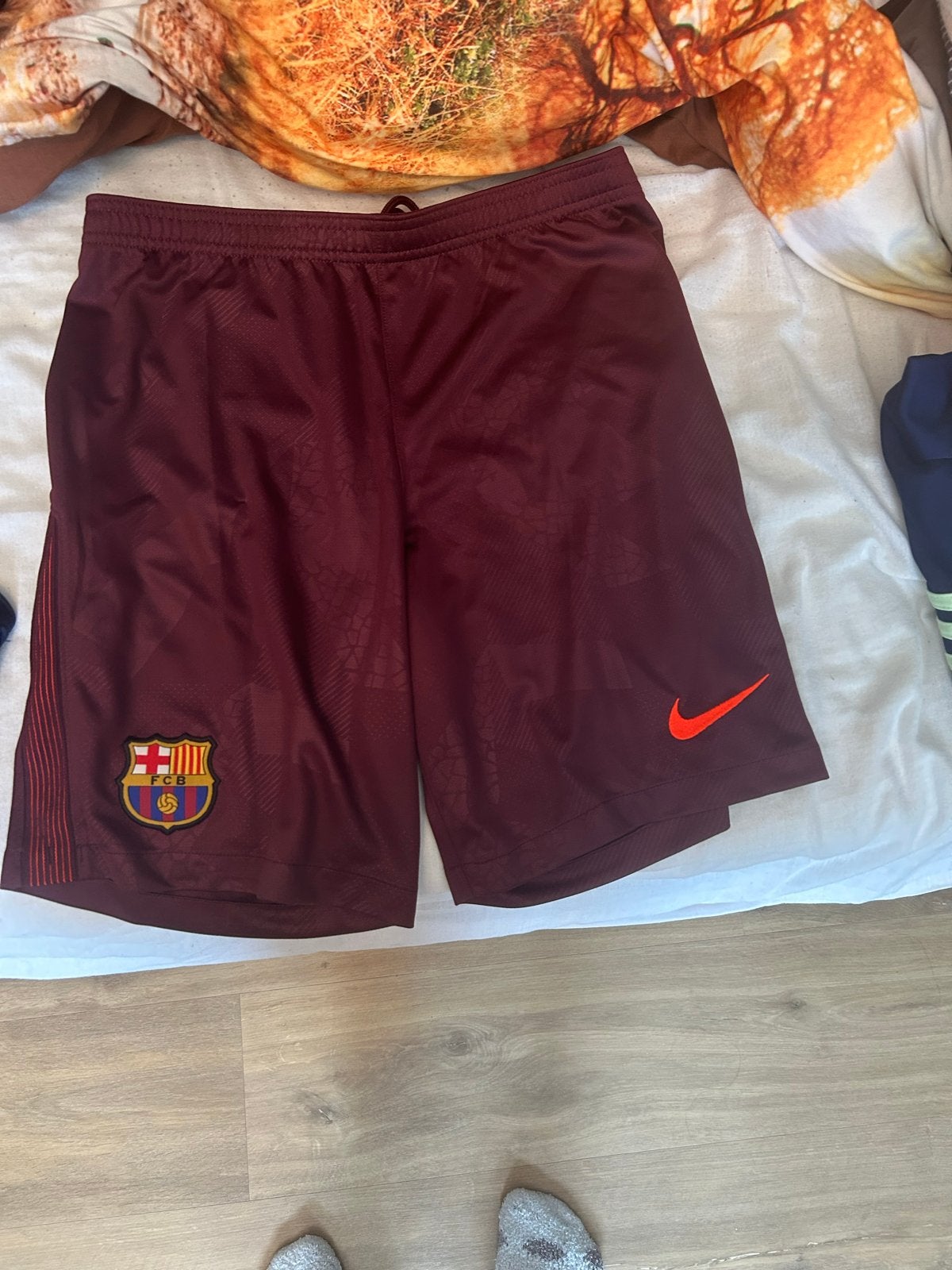 FC Barcelona Nike Dri-FIT Voetbalbroekje Maat S, Ophalen of Verzenden, Zo goed als nieuw, Voetbal, Rood