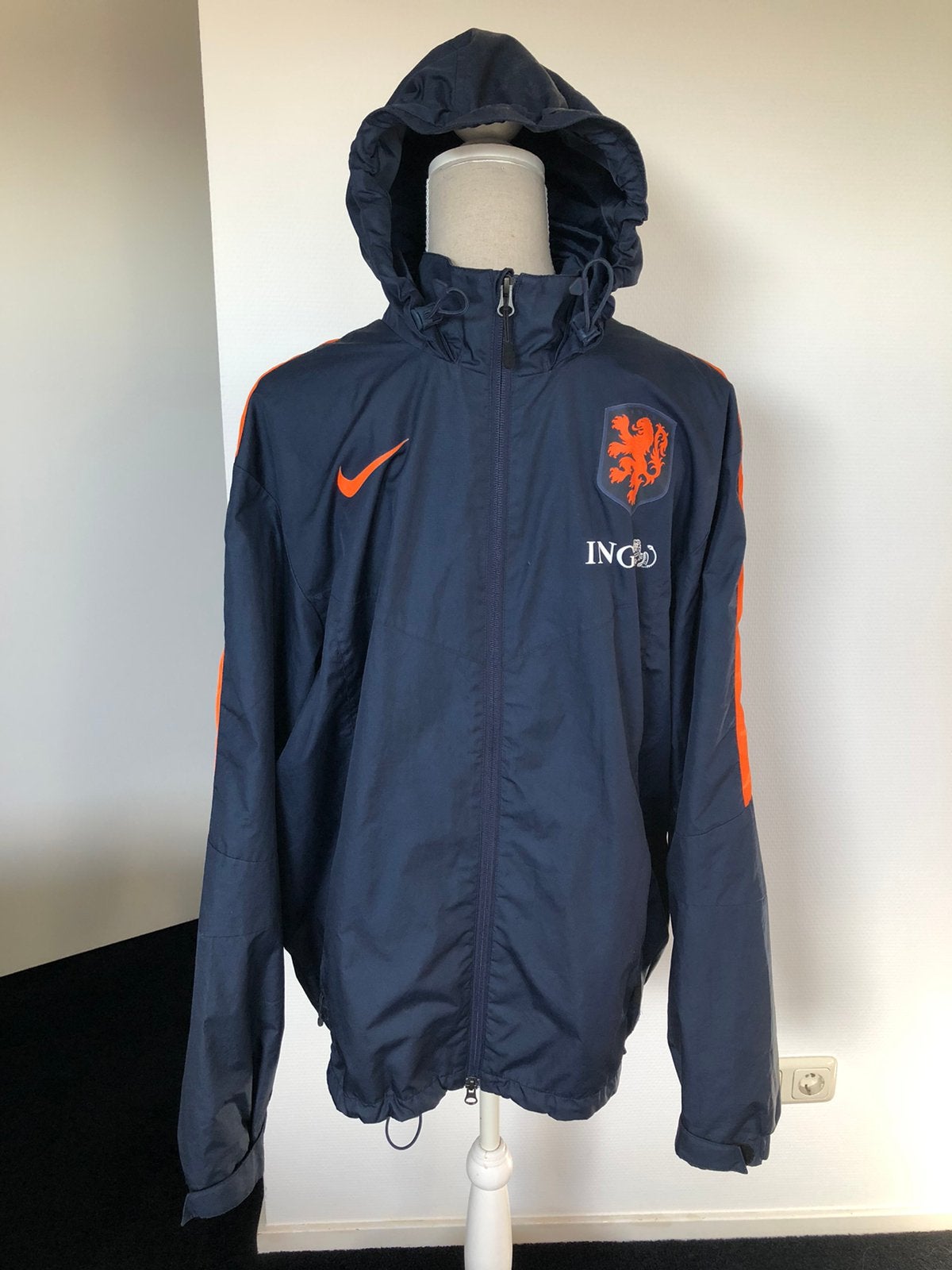 Nike storm fit jas maat XL Nederlands Elftal, Ophalen of Verzenden, Zo goed als nieuw, Maat 56/58 (XL), Blauw