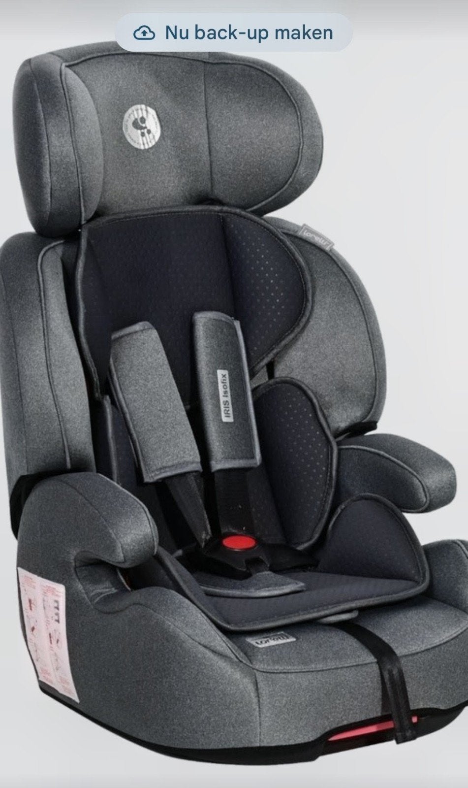 LORELLI IRIS Isofix autostoel 0-36 kg, Grijs/zwart, Ophalen