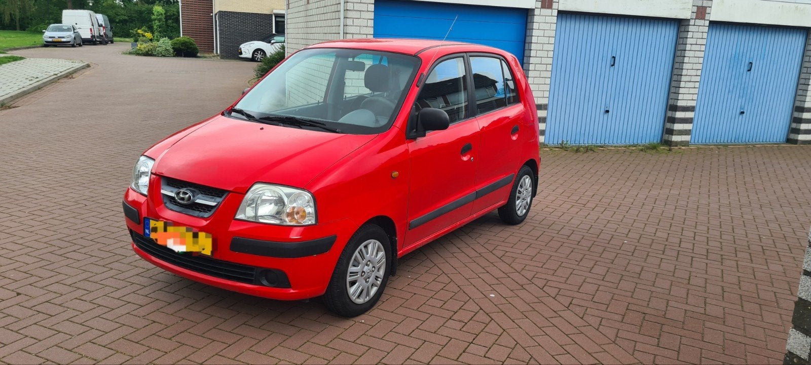 Hyundai Atos 1.1 2007 Rood, Auto's, Hyundai, Voorwielaandrijving, 31 €/maand, 4 cilinders, 19 km/l