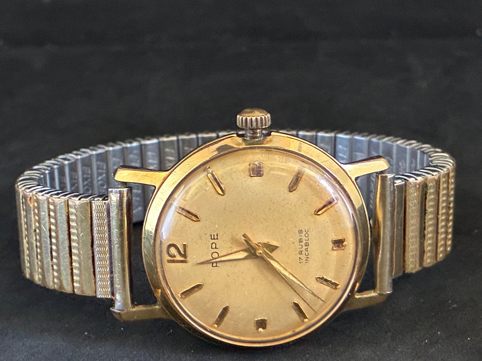 Vintage gold plated horloges, Ophalen, Gebruikt, Staal, Overige merken