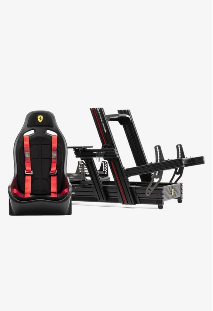 Next Level Racing F-GT Elite 160 met Ferrari stoel, Ophalen, 1 speler, Racen en Vliegen, Zo goed als nieuw
