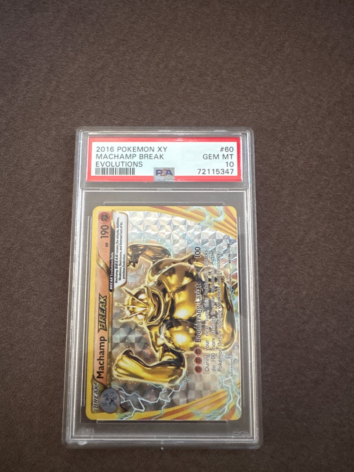 PSA 10 Machamp BREAK Pokemon Kaart - XY Evolutions, Ophalen of Verzenden, Zo goed als nieuw