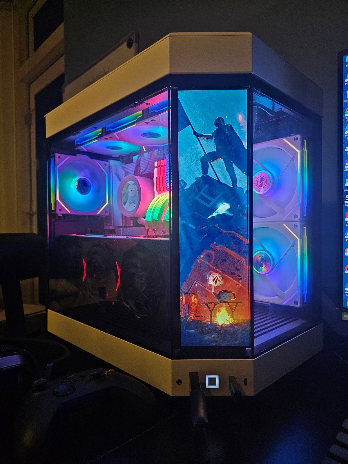 Gaming PC met gaming monitor en tafel, Gaming, IPS, 101 t/m 150 Hz, Zo goed als nieuw