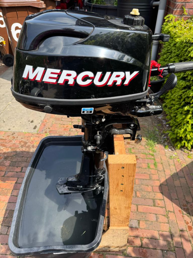 Mercury 5 pk FourStroke buitenboordmotor, Watersport en Boten, Ophalen, Gebruikt, 5 tot 10 pk, Viertaktmotor