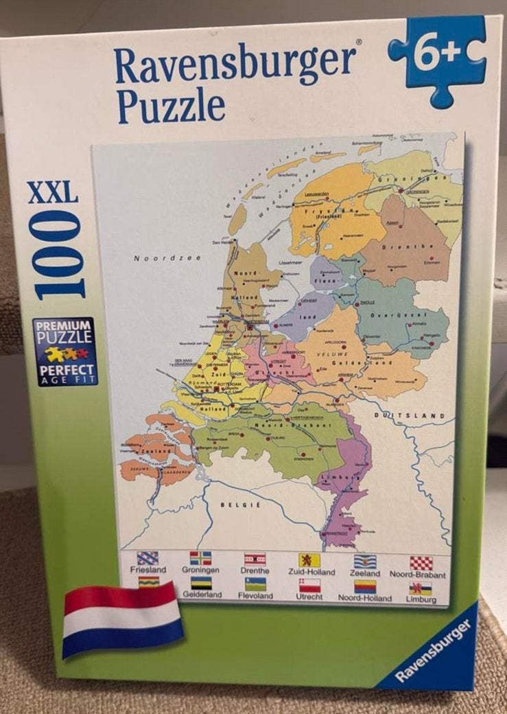 Ravensburger puzzel 100XXL Nederland, Ophalen of Verzenden, Minder dan 500 stukjes, Gebruikt